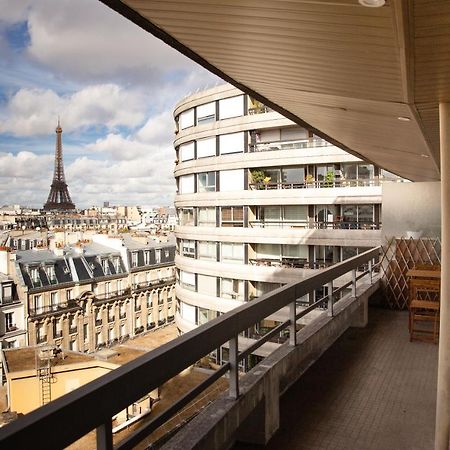 Appartement Vue Tour Eiffel Paris Exteriör bild