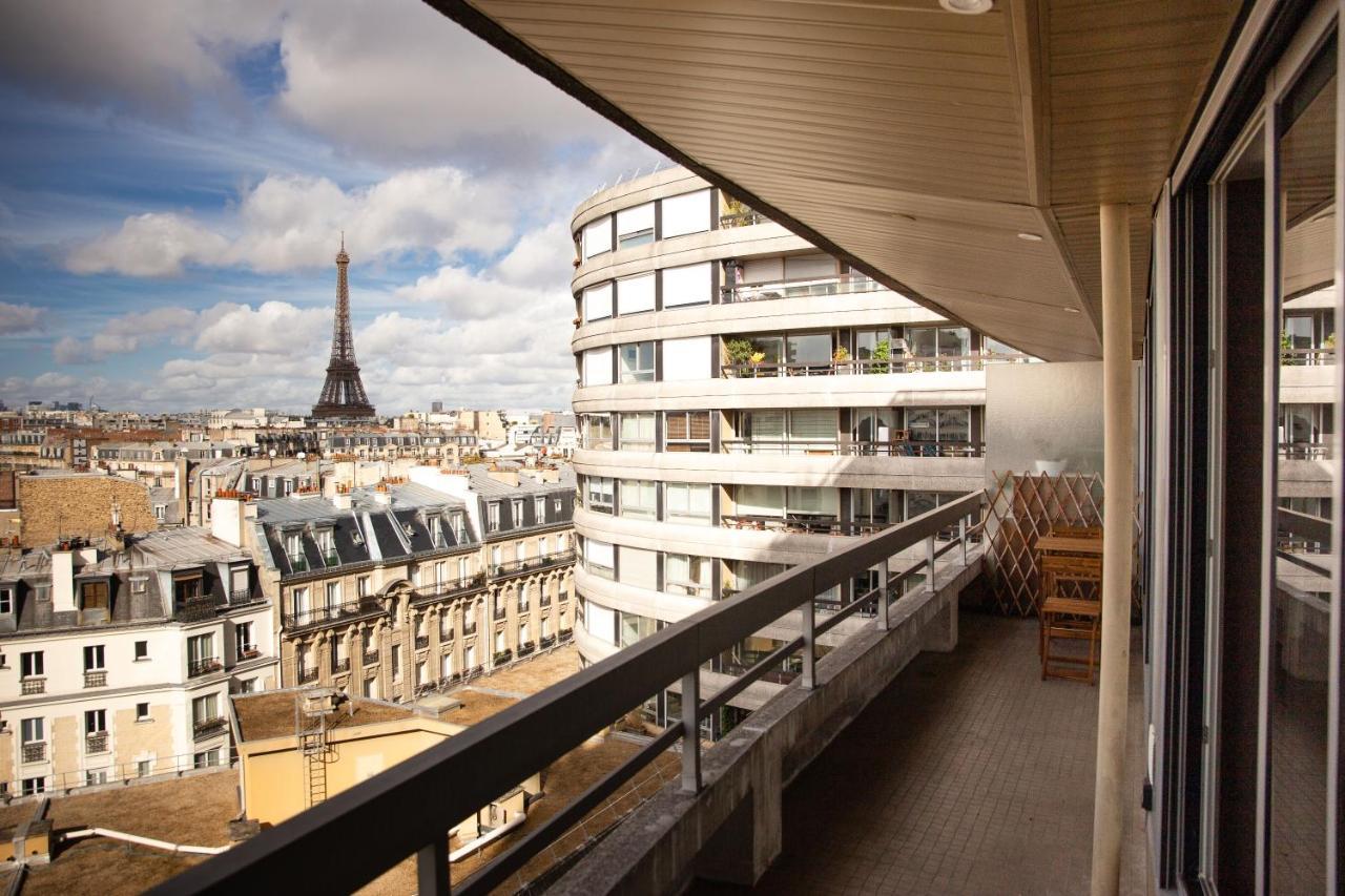 Appartement Vue Tour Eiffel Paris Exteriör bild